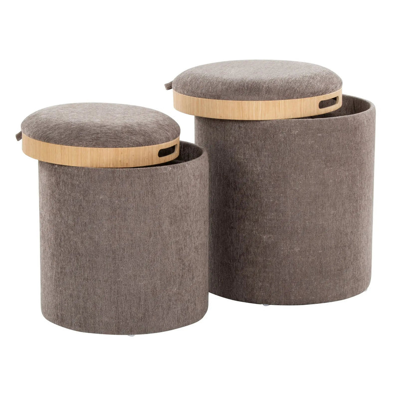 Tray - Contemporary Nesting Ottoman Set by HouseOfZazla