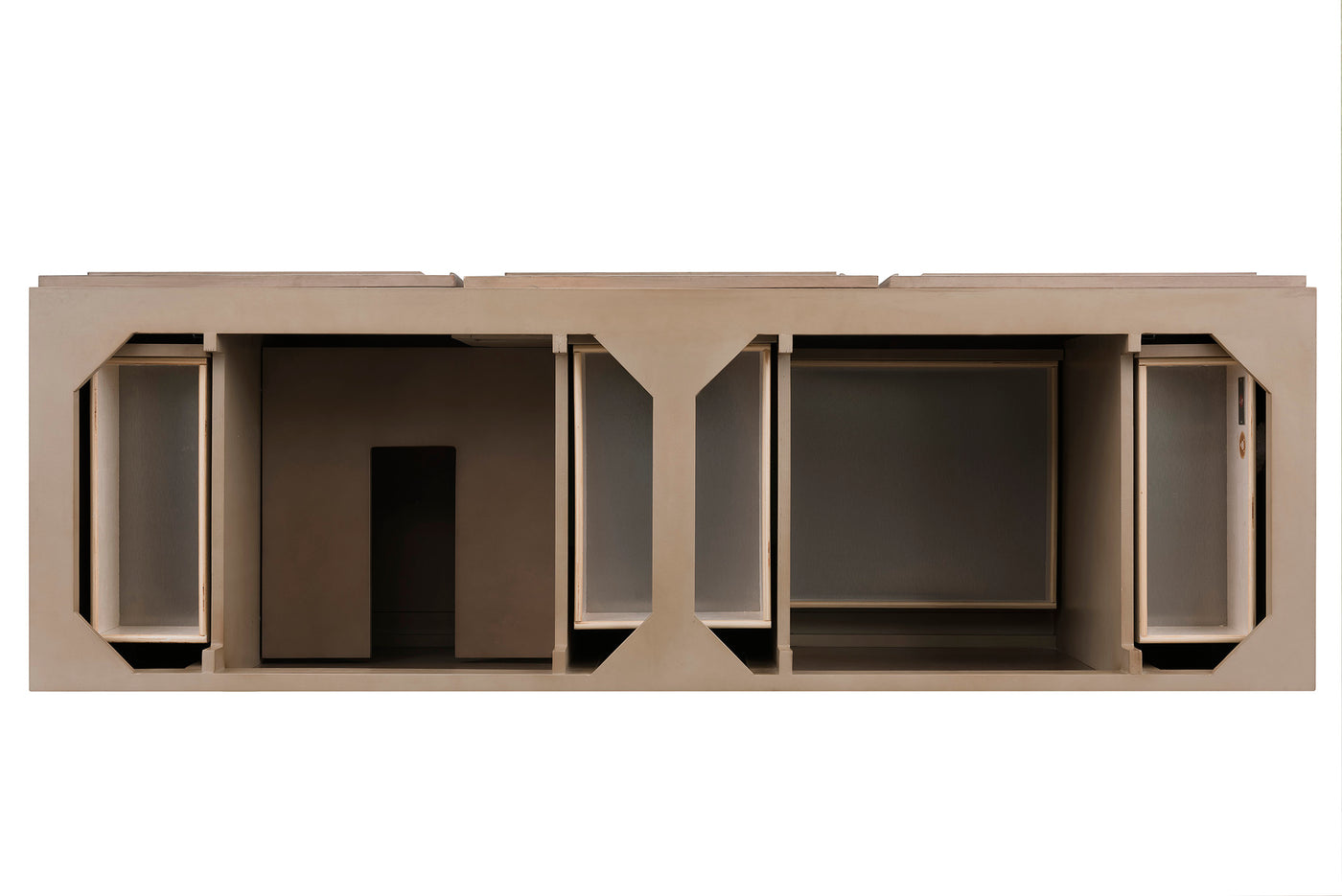 James Martin Portland 72" Double Bathroom Vanity, Whitewashed Walnut, view 30