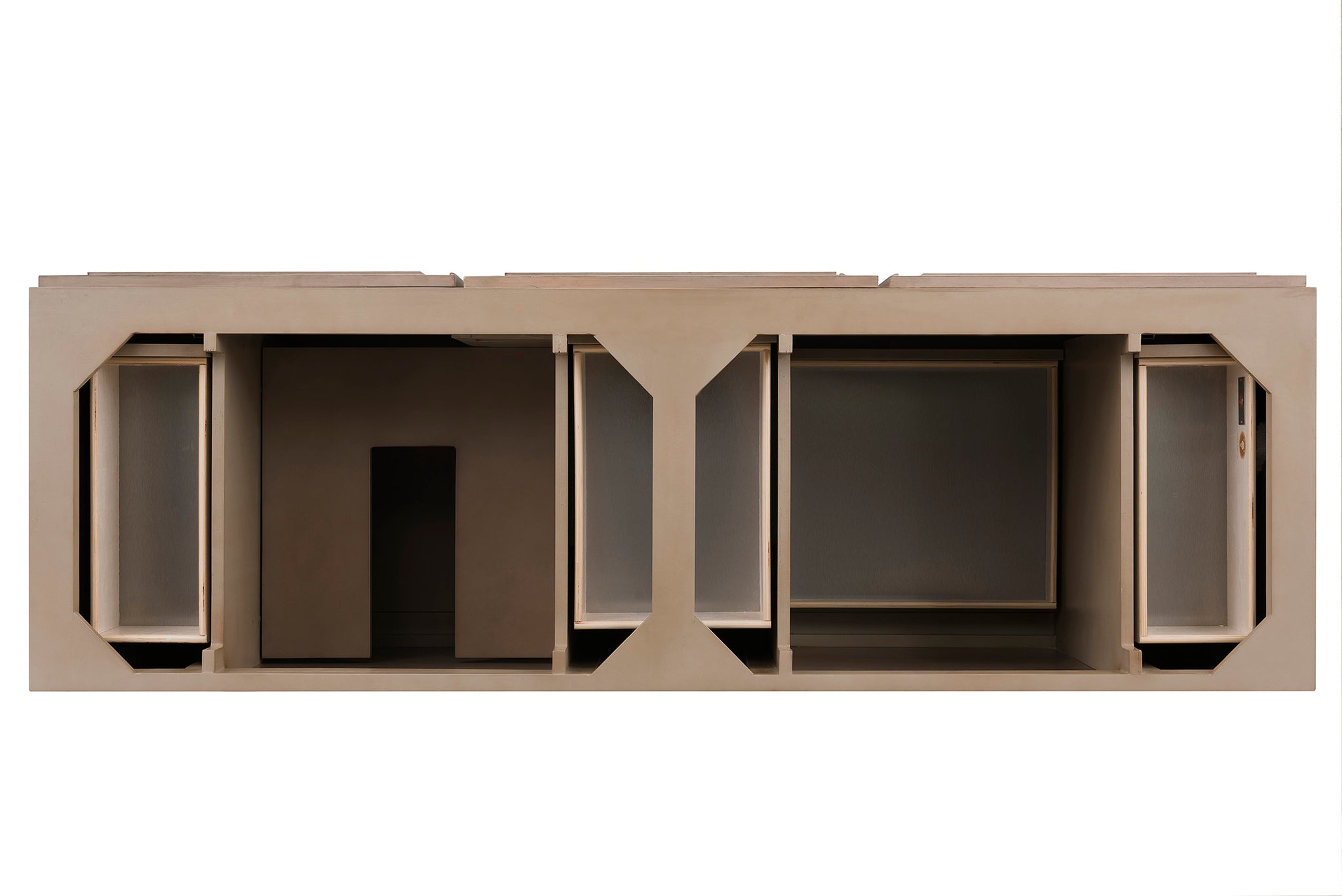 James Martin Portland 72" Double Bathroom Vanity, Whitewashed Walnut, view 30