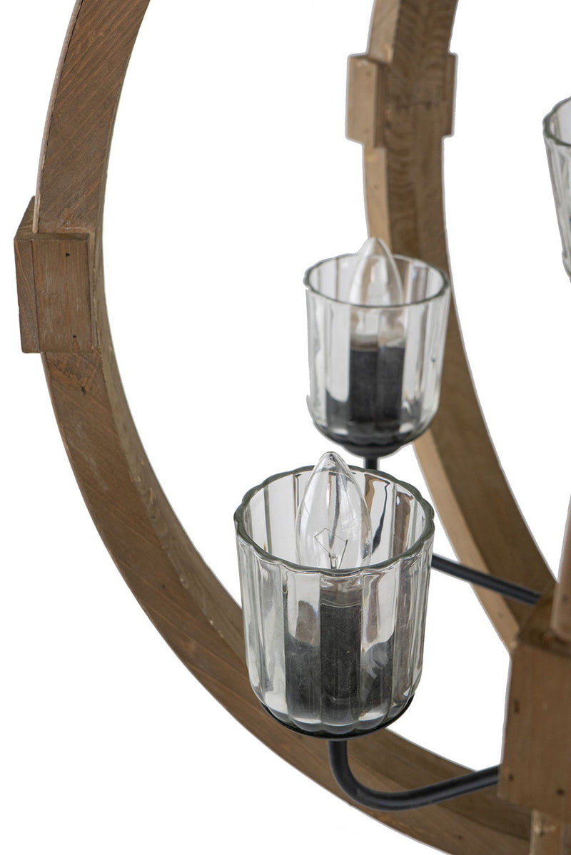 Chandelier, Hanging Light Fixture With Adjustable Chain For Kitchen, Bulb Not Included