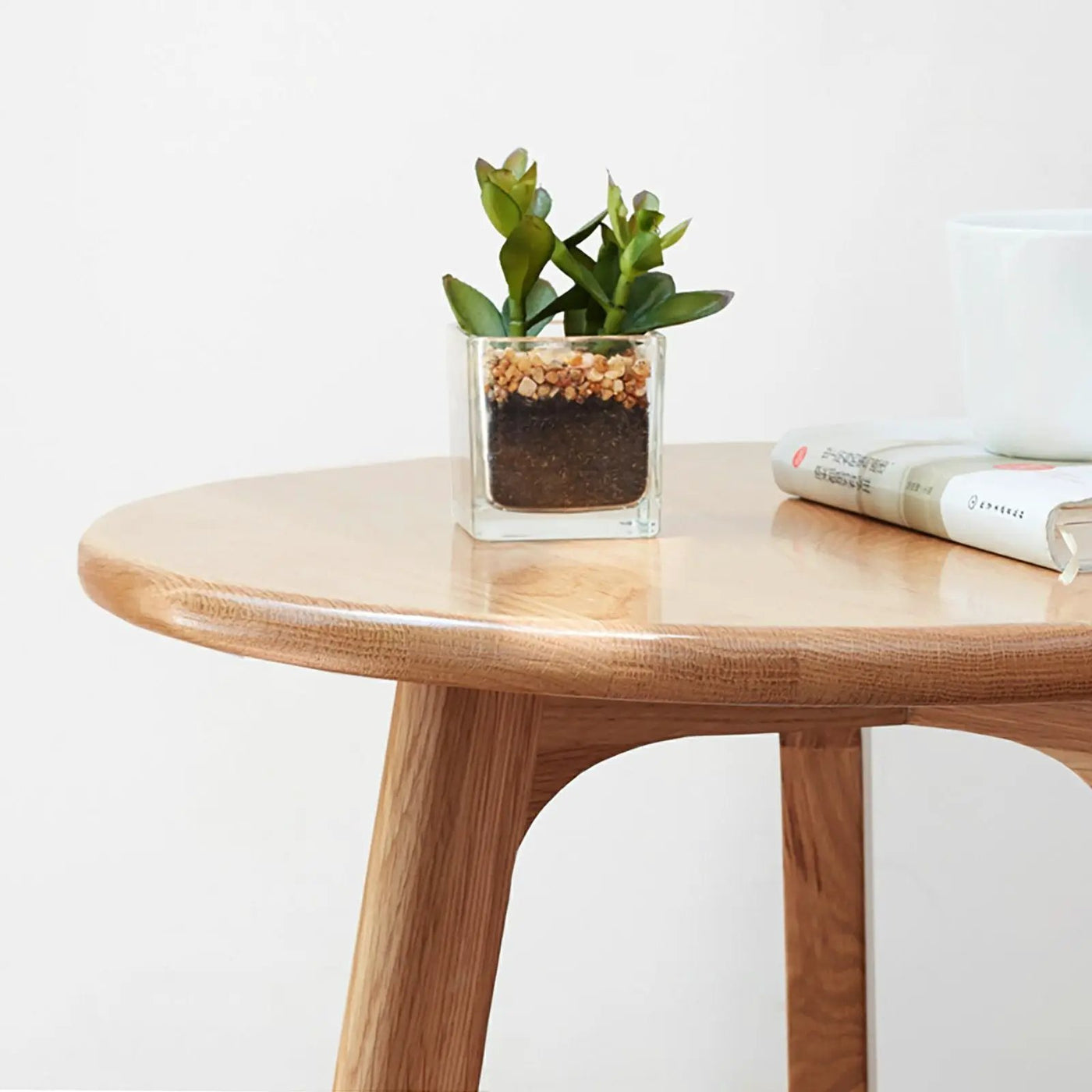 Round Small End Table, Side Table For Bedroom & Balcony by Unique Piece Furniture