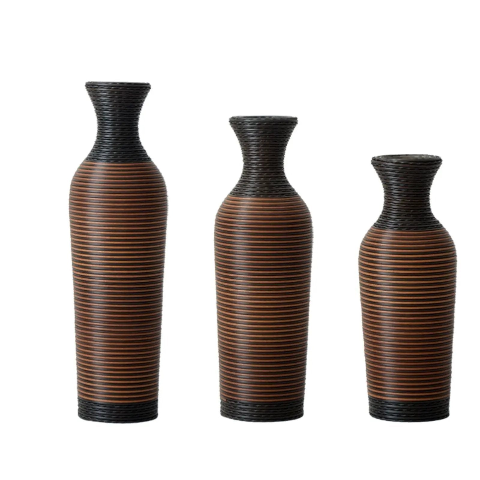 Classic And Neat Floor Vase, High Independent Flower Stand (Set of 3) by Unique Piece Furniture