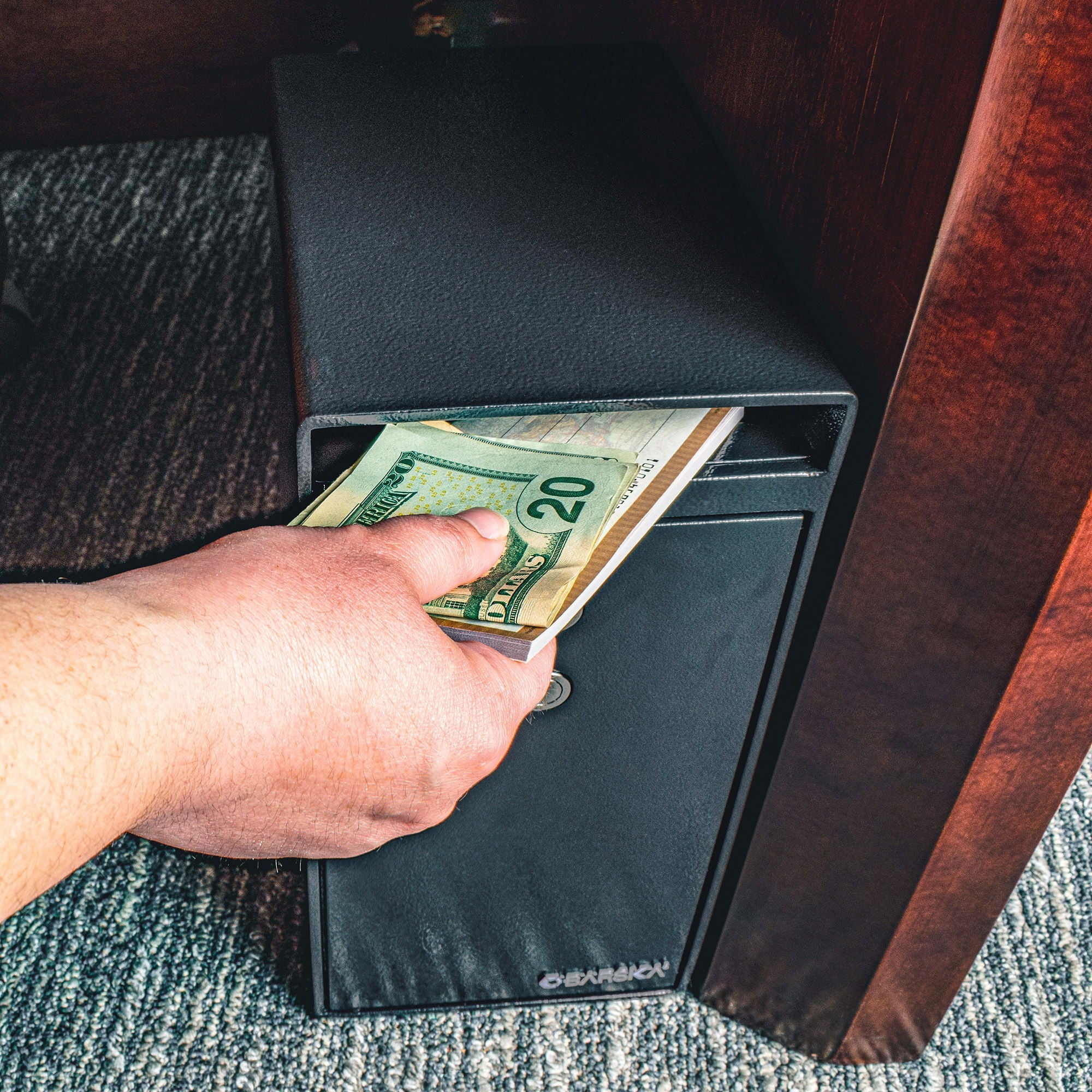 0.27 Cu Ft Dual Key Depository Safe - Black by HouseOfZazla
