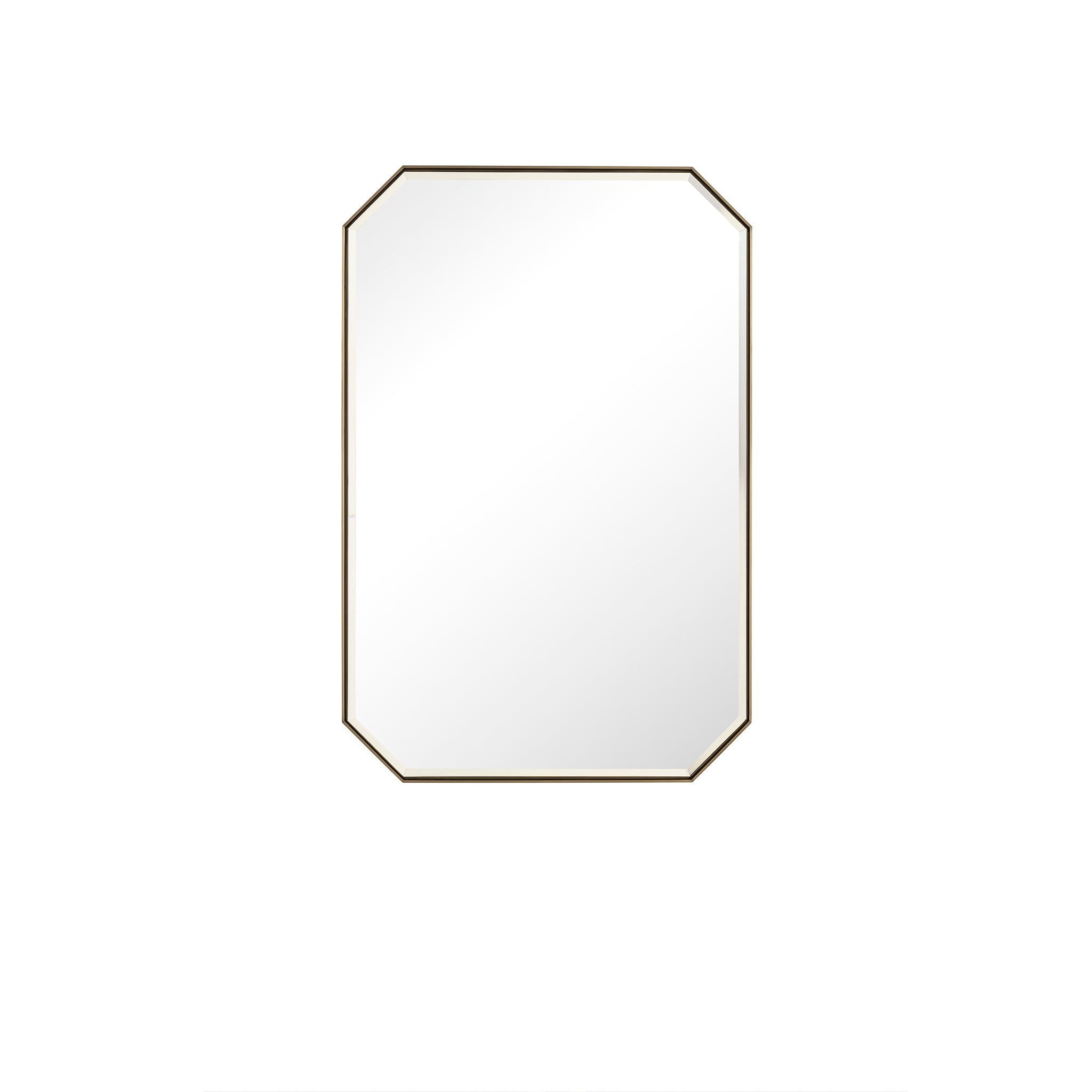 James Martin Rohe 24" Mirror, Champagne Brass