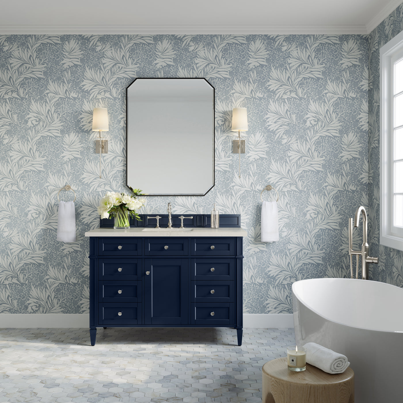 James Martin Brittany 48" Single Bathroom Vanity, Victory Blue, view 32