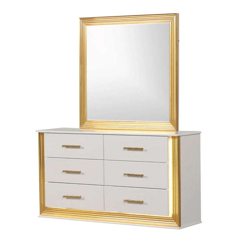 Obsession - Square Mirror - White by HouseOfZazla