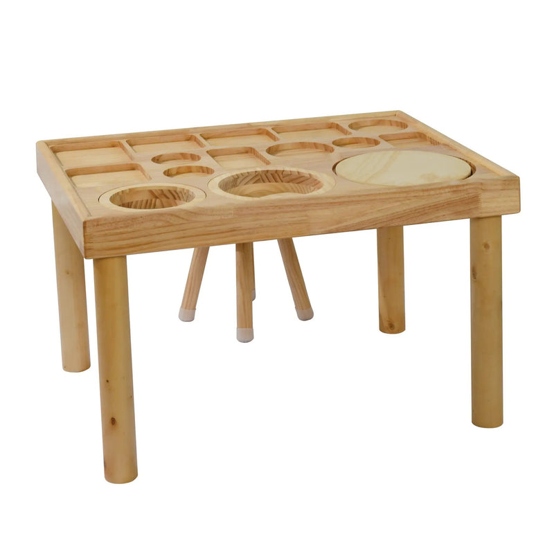 Sensory Table for Toddlers 1-3 with 2 Chairs by HouseOfZazla