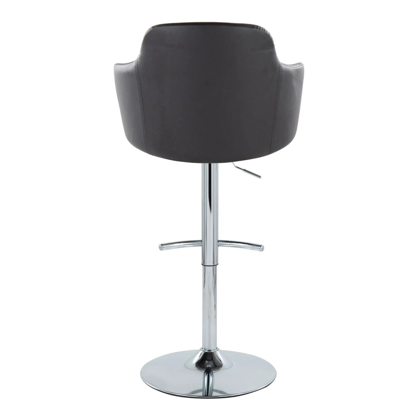 Boyne - Contemporary Adjustable Barstool With Swivel & Rounded T Footrest (Set of 2) by HouseOfZazla