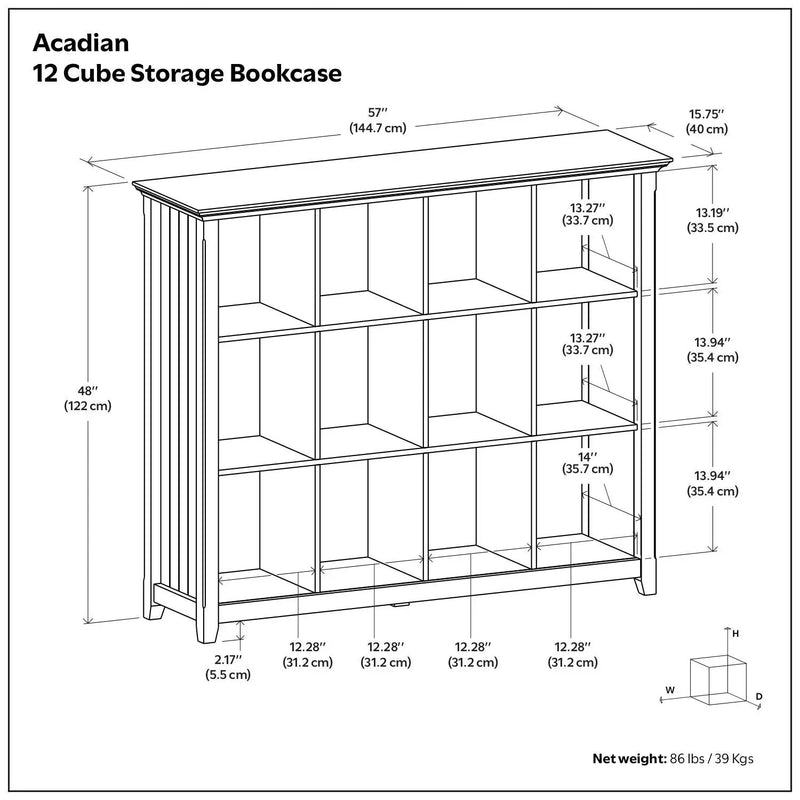 Acadian - Handcrafted Cube Storage by Unique Piece Furniture