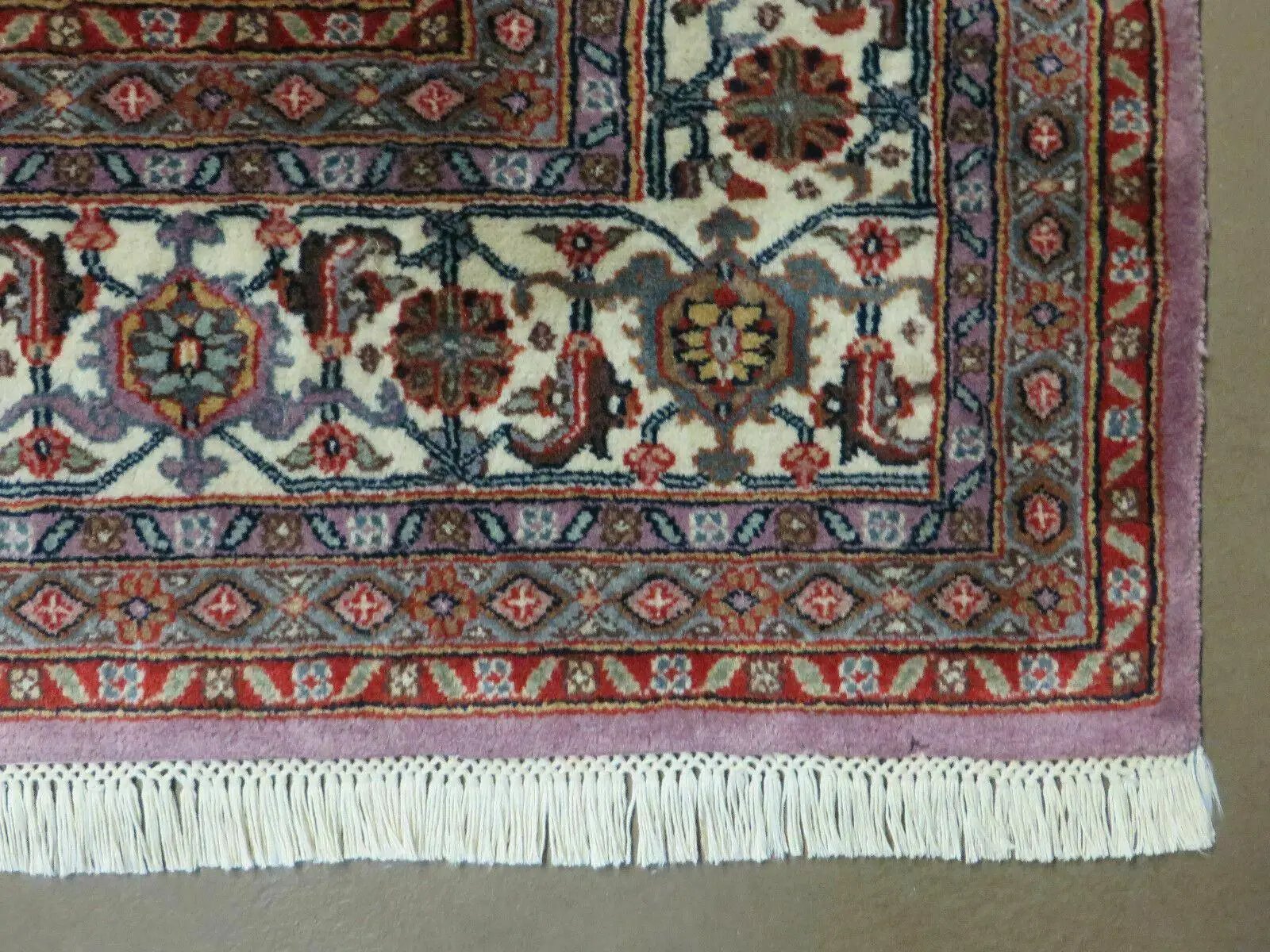 8' X 10' Vintage Fine Handmade India Wool Rug Hand Knotted Carpet Detailed Nice by Jewel Rugs
