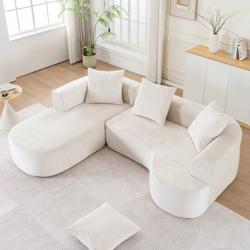 Modular Sectional Sofa With L Shape Chaise With Deep Seat by HouseOfZazla