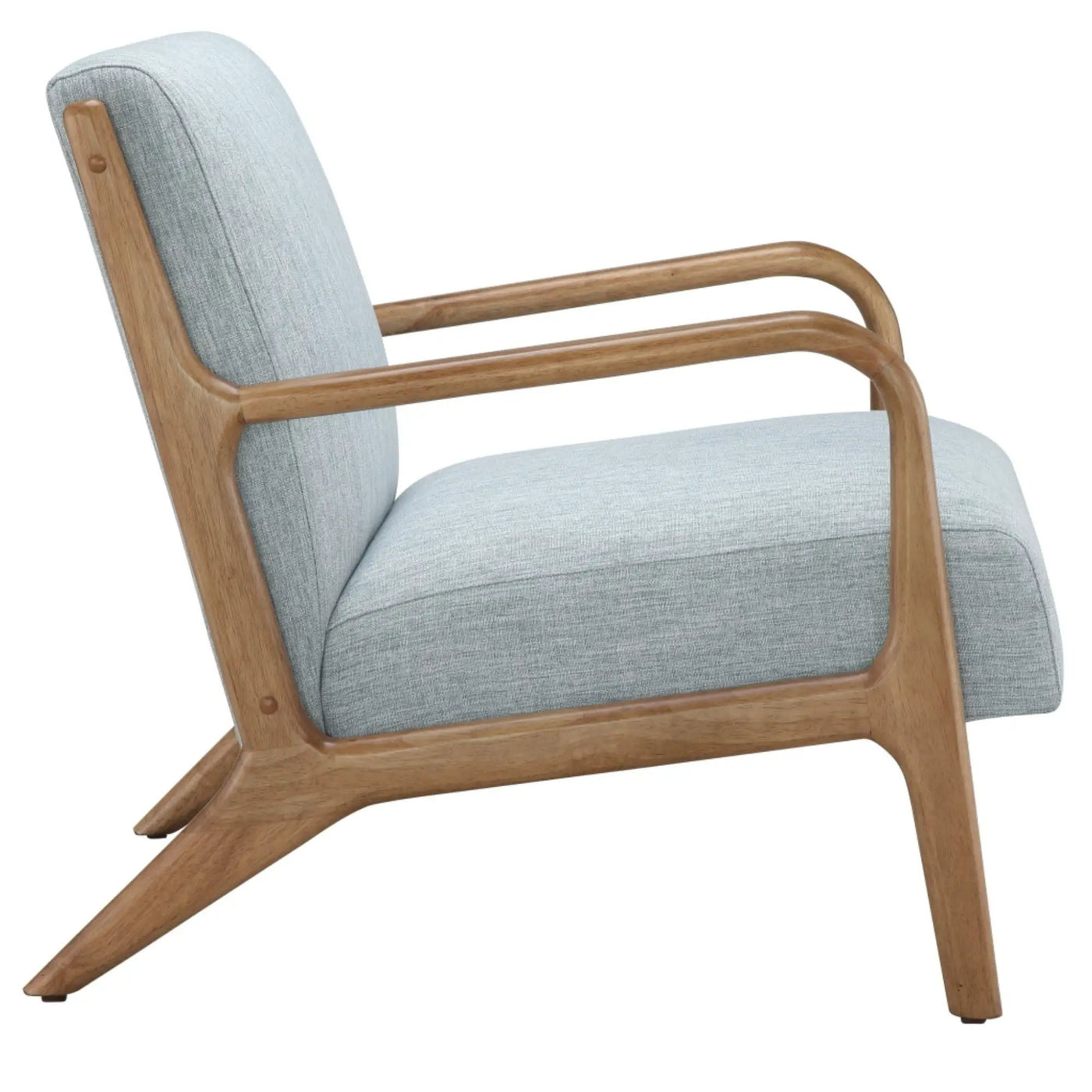 Mid-Century Style Lounge Chair With Upholstered Seat by Unique Piece Furniture