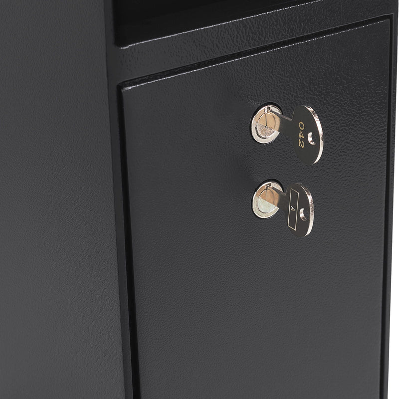 0.27 Cu Ft Dual Key Depository Safe - Black by HouseOfZazla