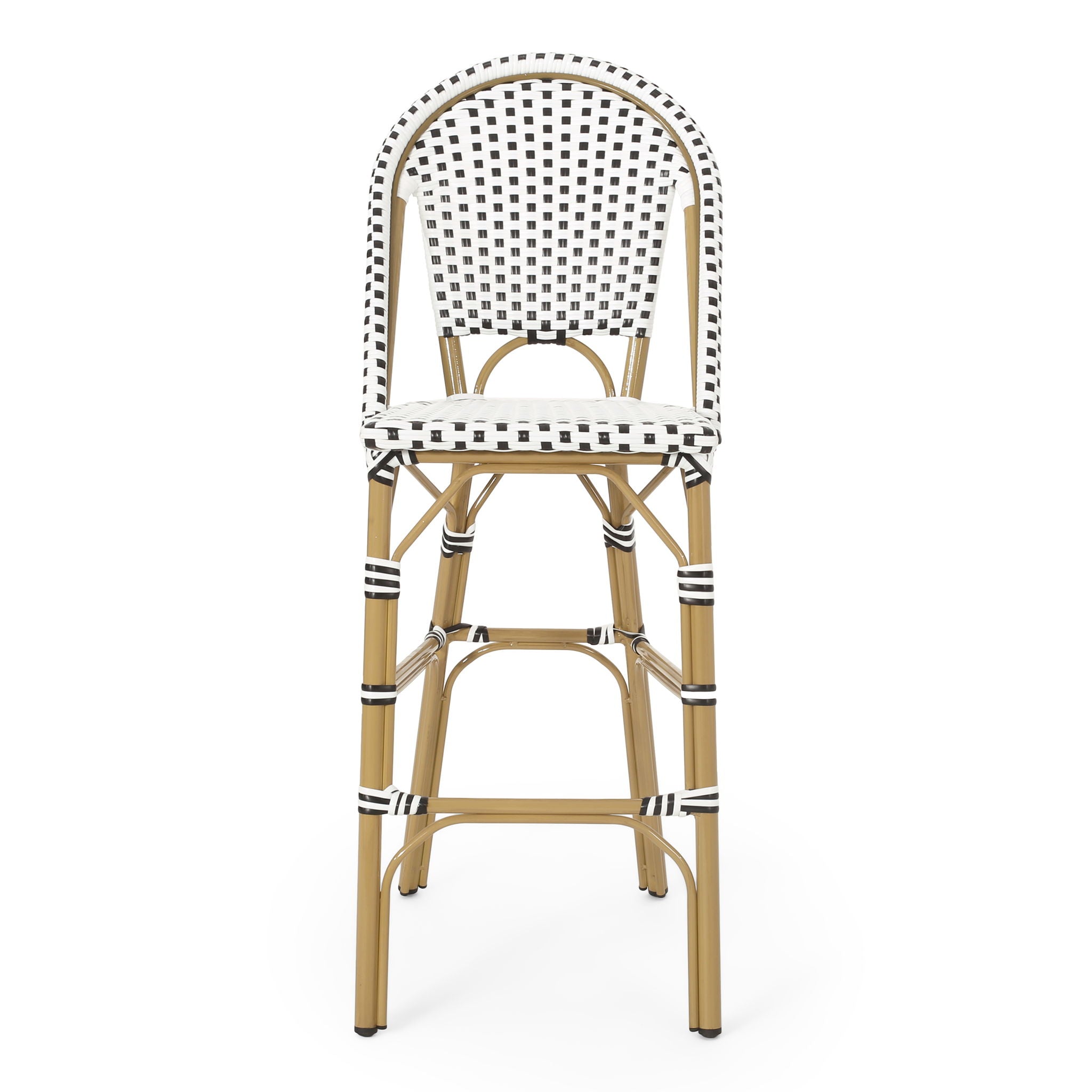 Outdoor PE Rattan French Barstool Set by HouseOfZazla