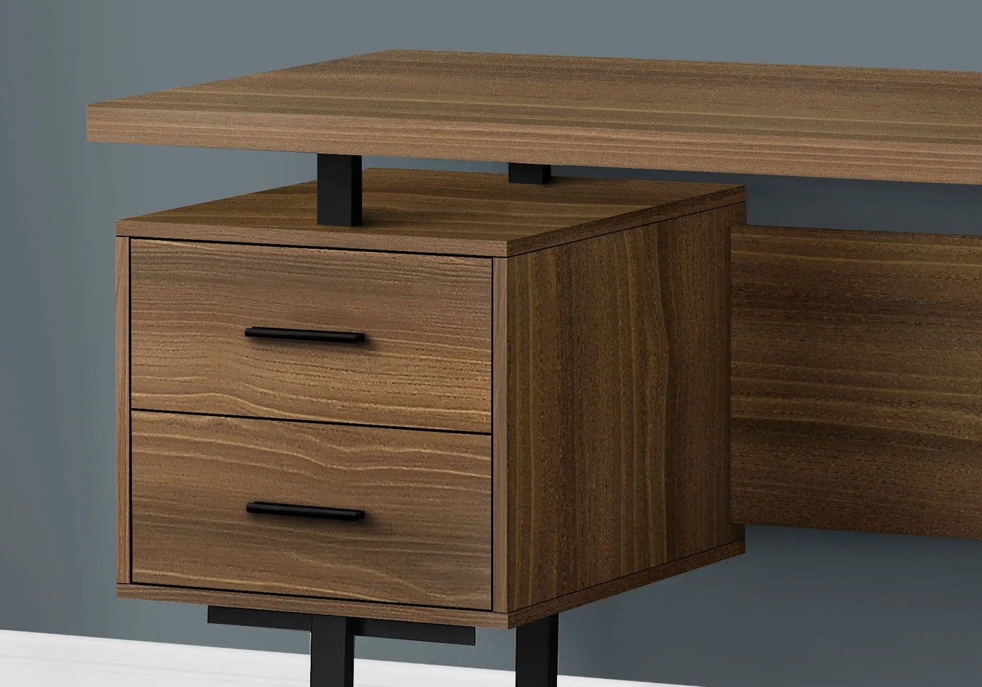 Computer Desk For Home Office, Laptop, Left, Right Set - Up, Storage Drawers, Contemporary & Modern by Unique Piece Furniture