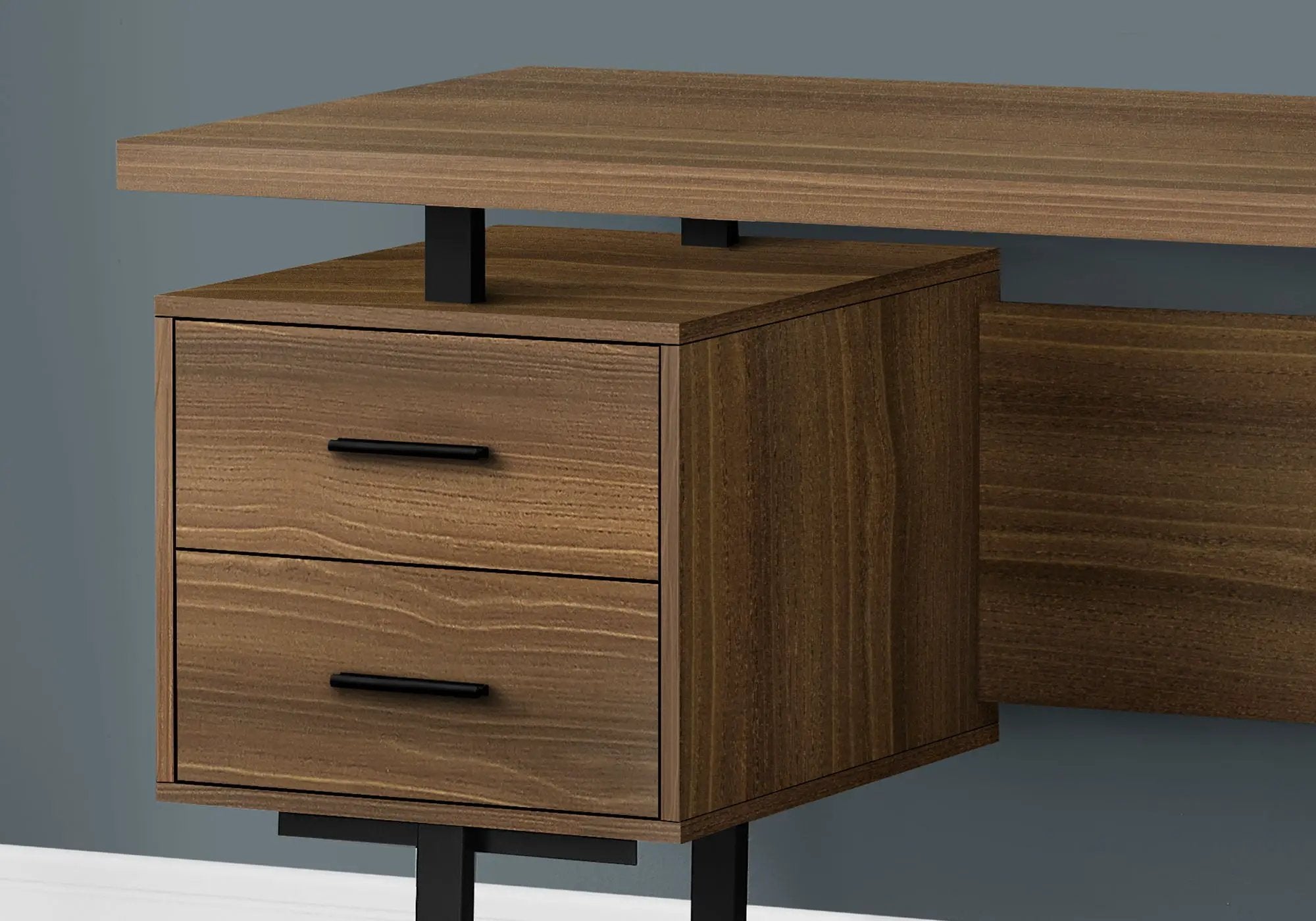 Computer Desk For Home Office, Laptop, Left, Right Set - Up, Storage Drawers, Contemporary & Modern by Unique Piece Furniture