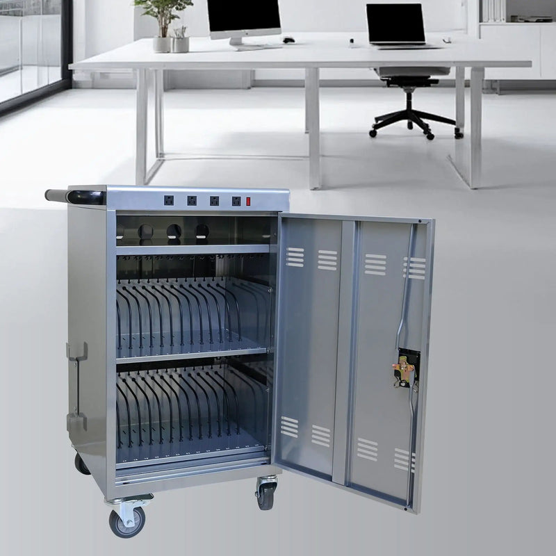 Mobile Charging Cart For Tablets Laptops 35, Device Capacity Matt Metal by HouseOfZazla