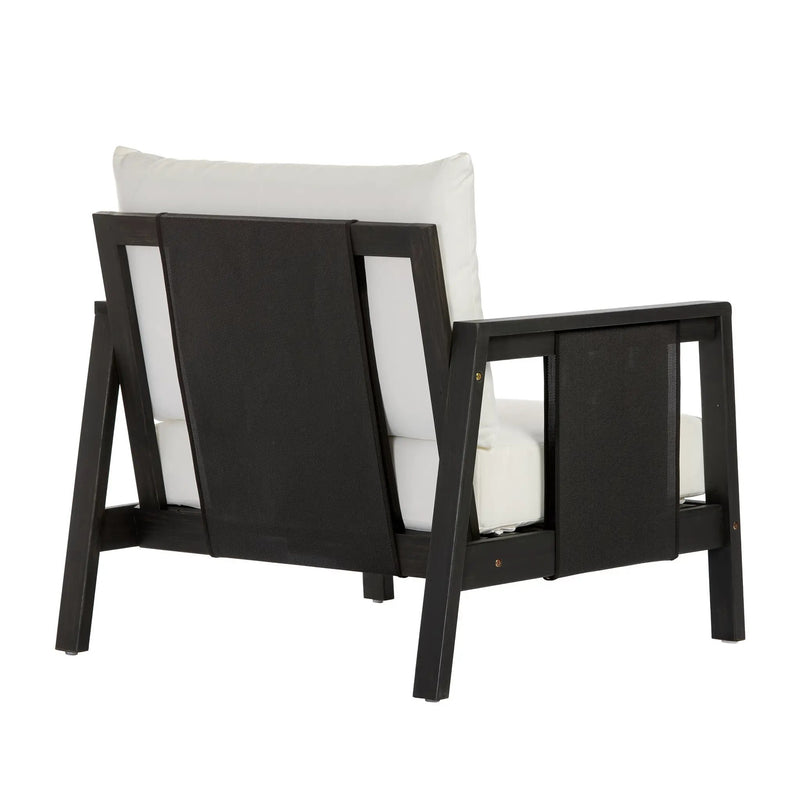 Outdoor Club Chair with Acacia Wood Frame by HouseOfZazla