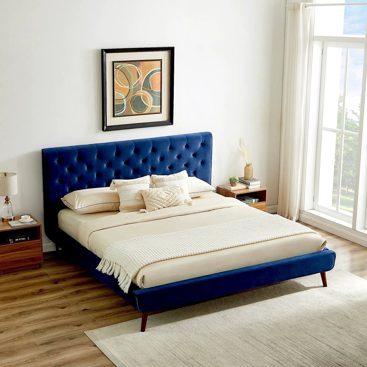 Dillon - Mid-Century Platform Bed by HouseOfZazla