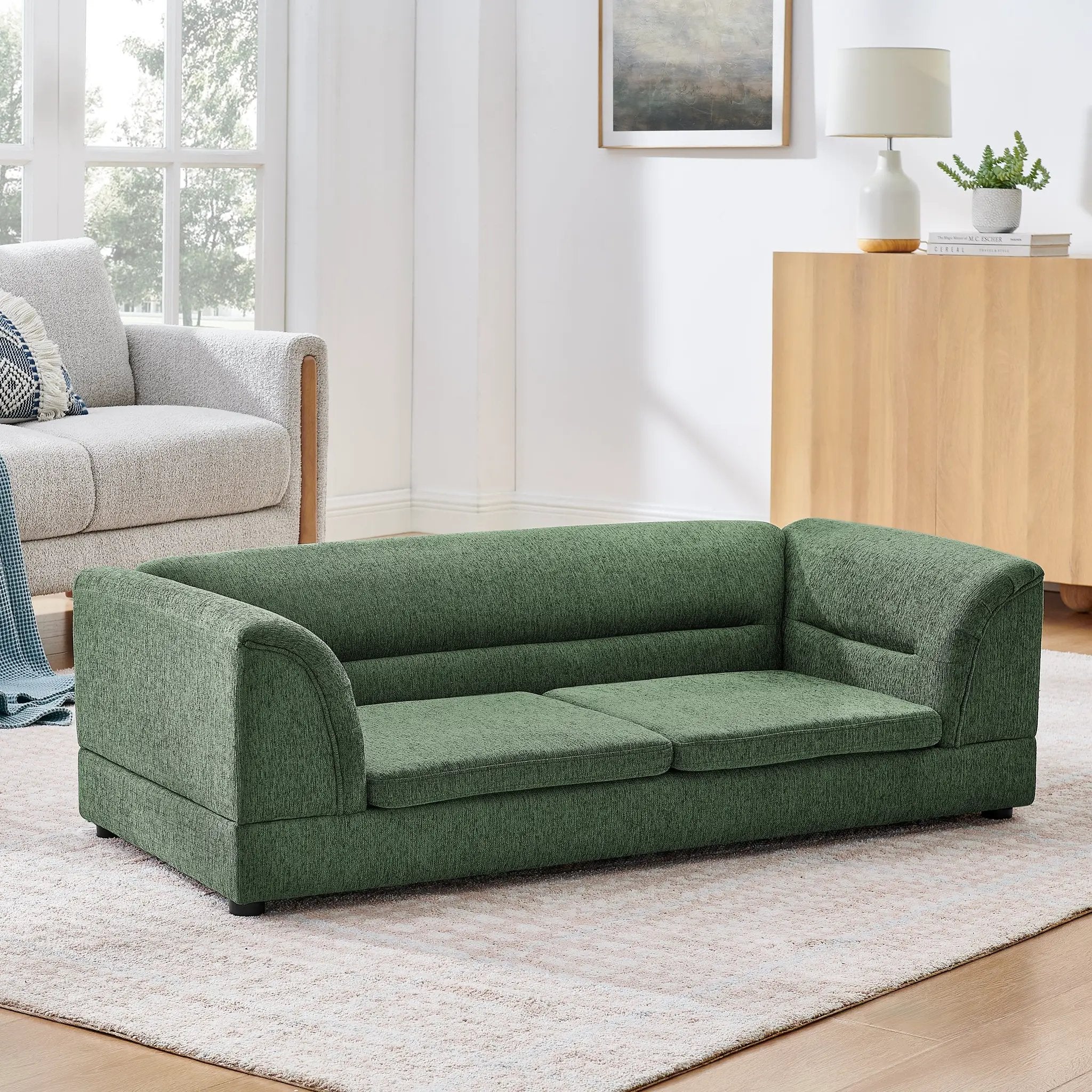 Oversized Pet Sofa, Curved Armrest Rectangular Dog Sofa by HouseOfZazla
