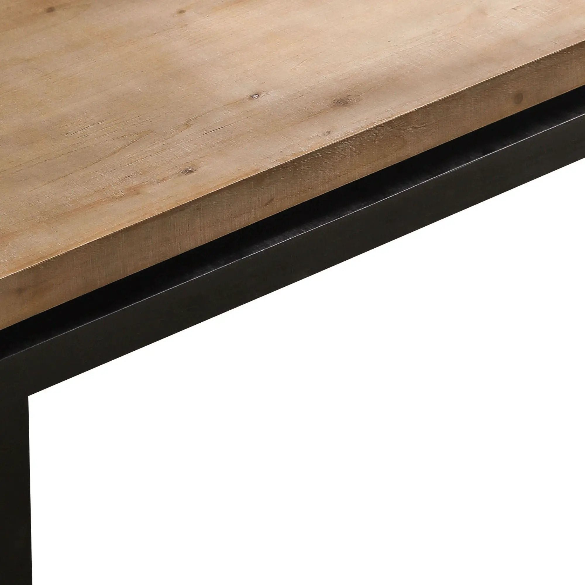 Coffee Table Rectangular Center Table For Living Room - Black / Natural / Multi / Natural Multi / Natural Wood / Natural Wood Wash by HouseOfZazla