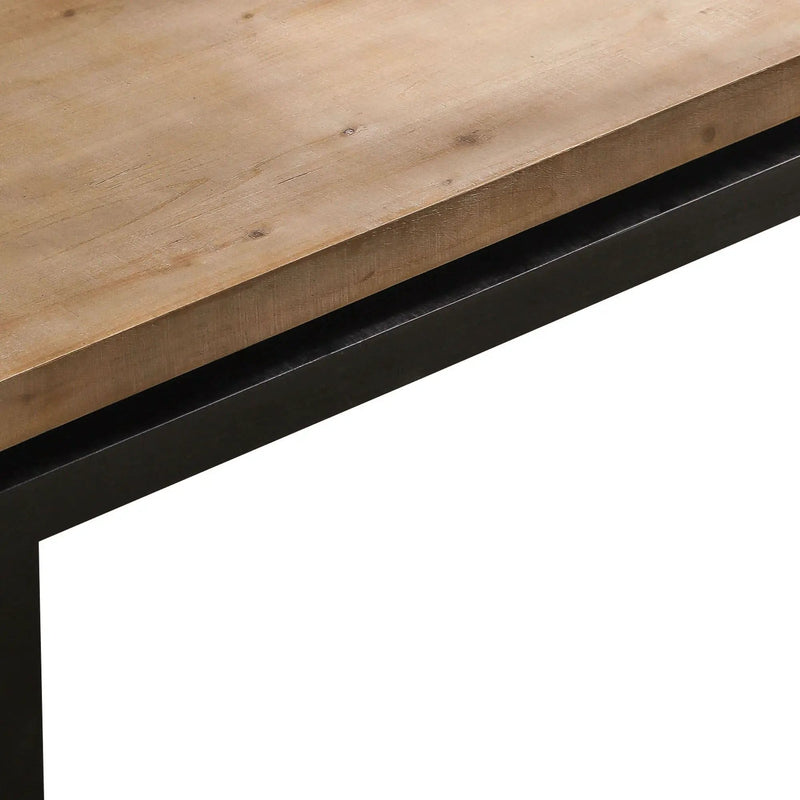 Coffee Table Rectangular Center Table For Living Room - Black / Natural / Multi / Natural Multi / Natural Wood / Natural Wood Wash by HouseOfZazla