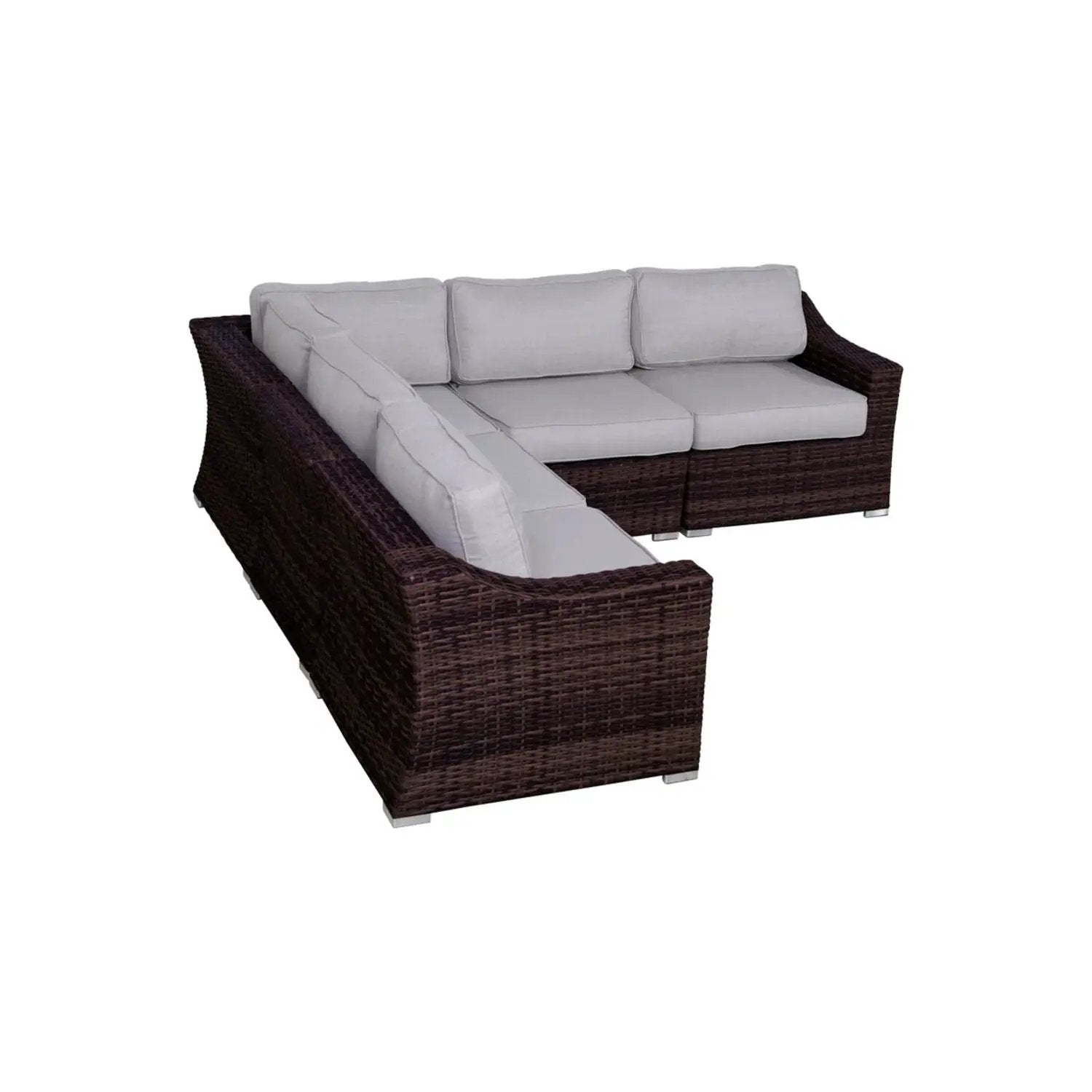 Outdoor Wicker Sofa Seating Group With Cushions by HouseOfZazla
