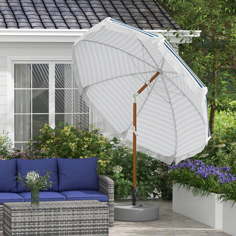 Outsunny 7 x 7 ft Outdoor Patio Umbrella with Tilt and Vent by HouseOfZazla