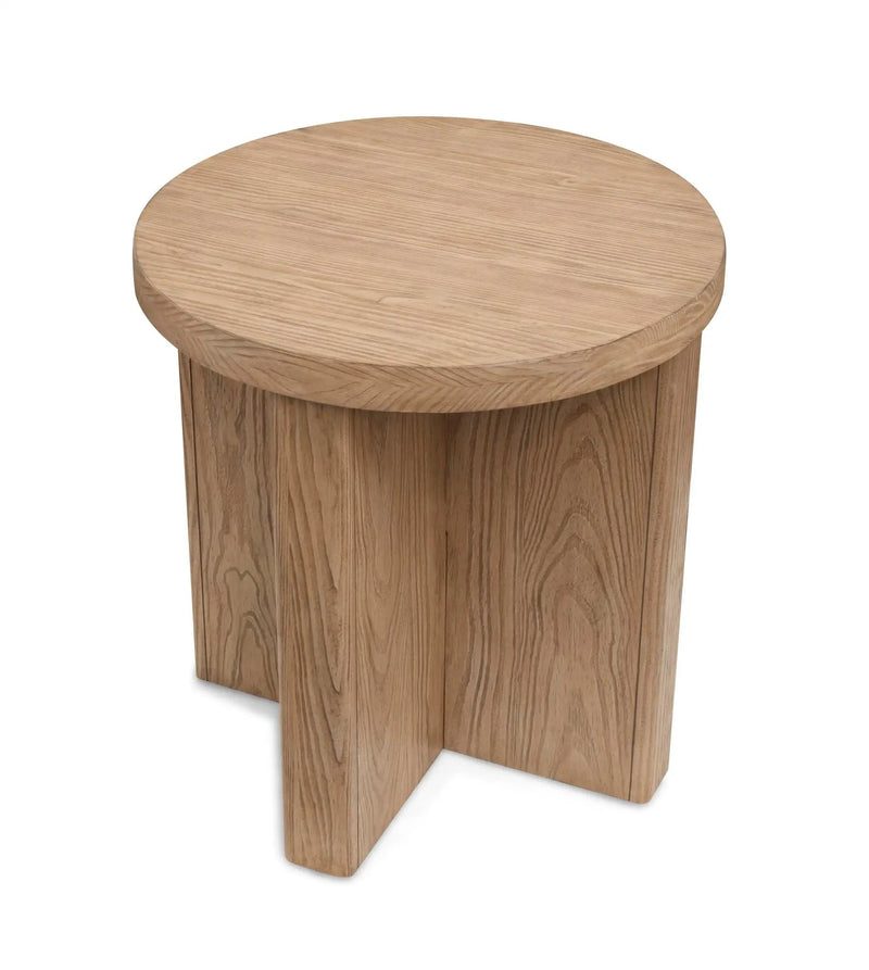 Hayden - Round End Table - Golden Oat by Unique Piece Furniture