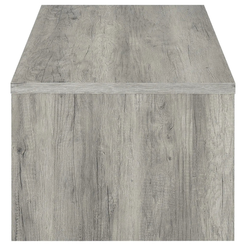 Nuberg - 2 Piece And End Table Set With Storage Drawers - Gray by HouseOfZazla