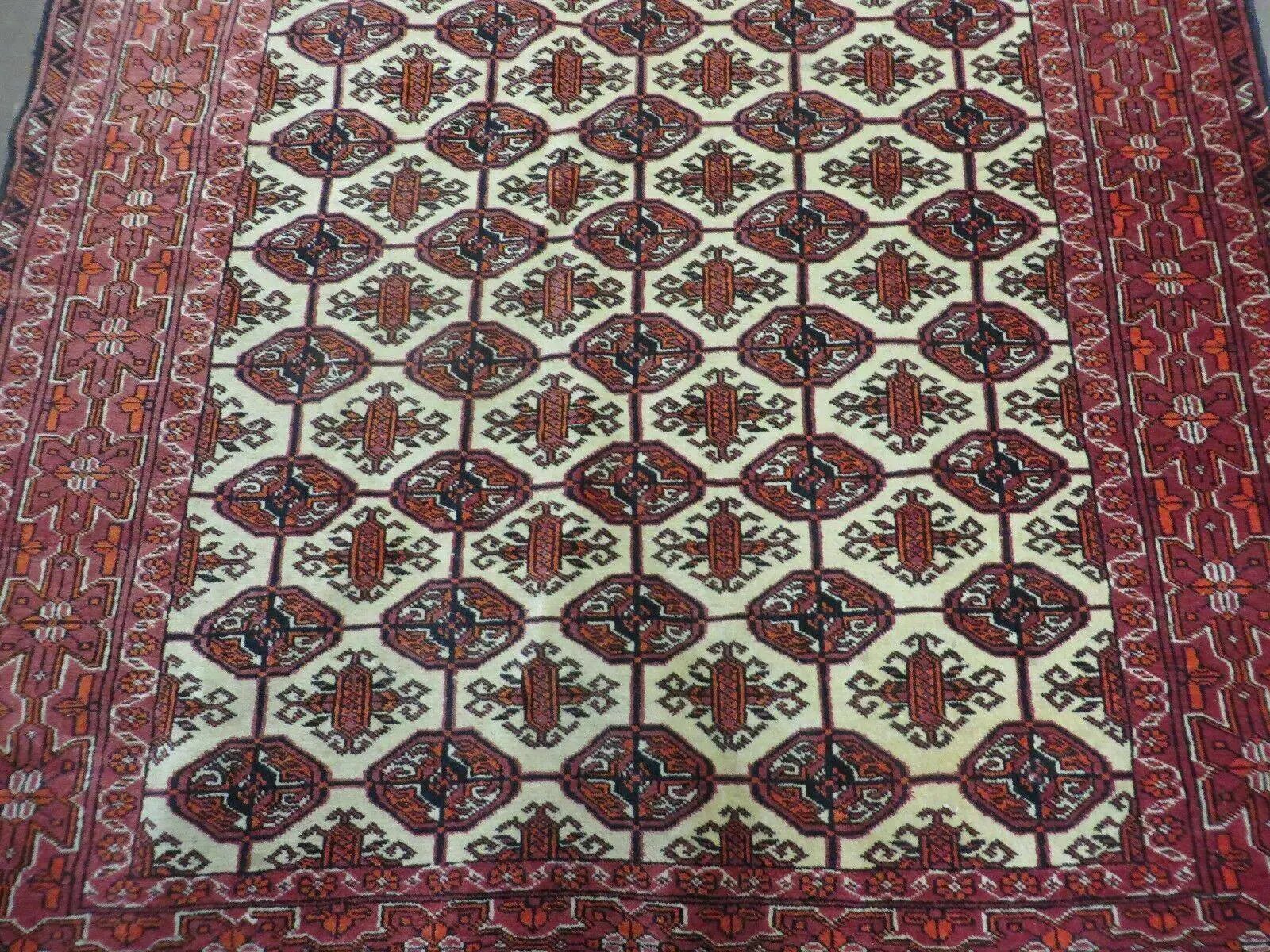 4' X 6' Handmade Finely Knotted Pakistan Turkoman Bokhara Wool Rug Nice by Jewel Rugs
