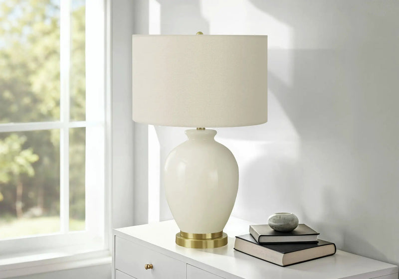 Transitional Lighting, Table Lamp - Cream by Unique Piece Furniture