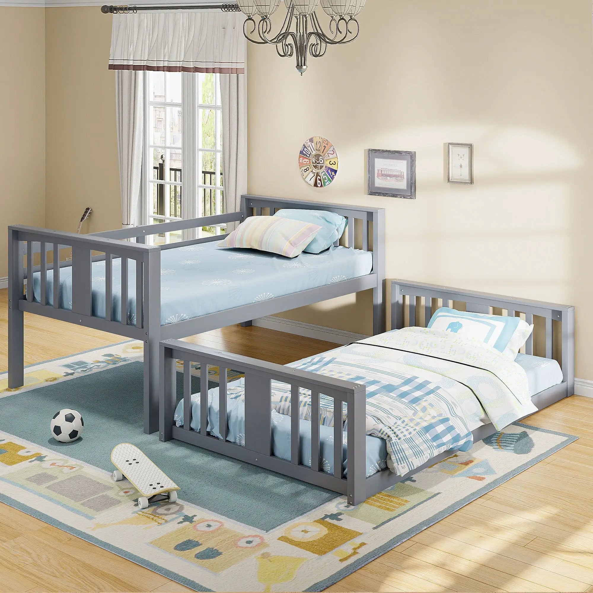 Solid Construction Bunk Bed & Ladder by Unique Piece Furniture