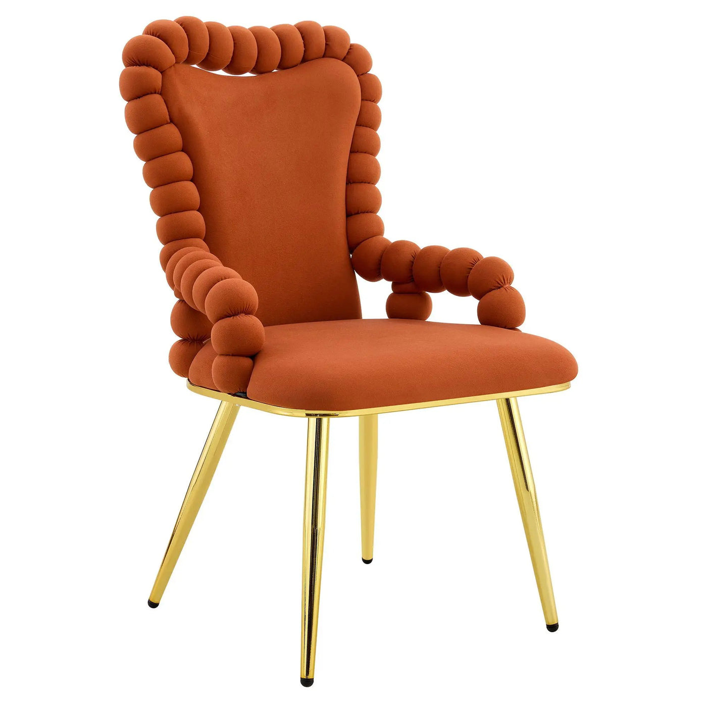 Puffy Bubble, Ball Chain Chair With Armrests For Dining Room (Set of 2) by Unique Piece Furniture