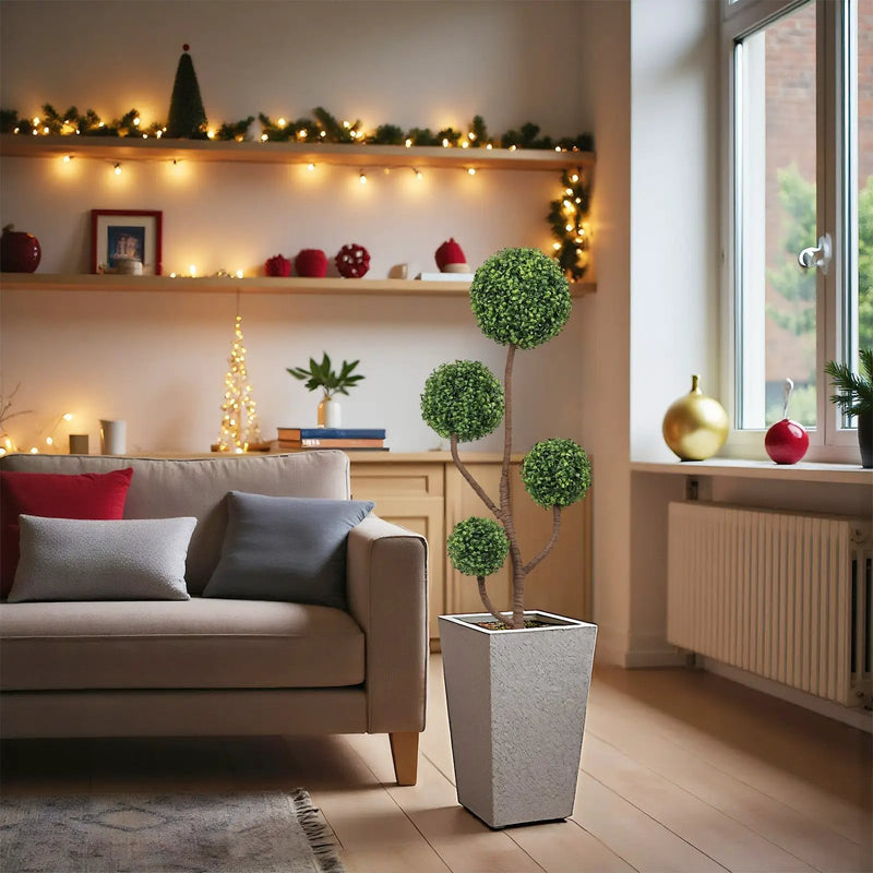 4ft Tall Artificial Boxwood Topiary Tree by HouseOfZazla