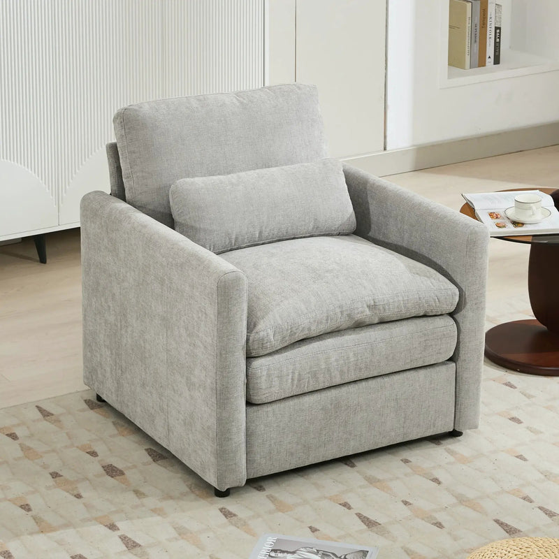 Cozy Upholstered Cushion Armchair For Living Room by Unique Piece Furniture