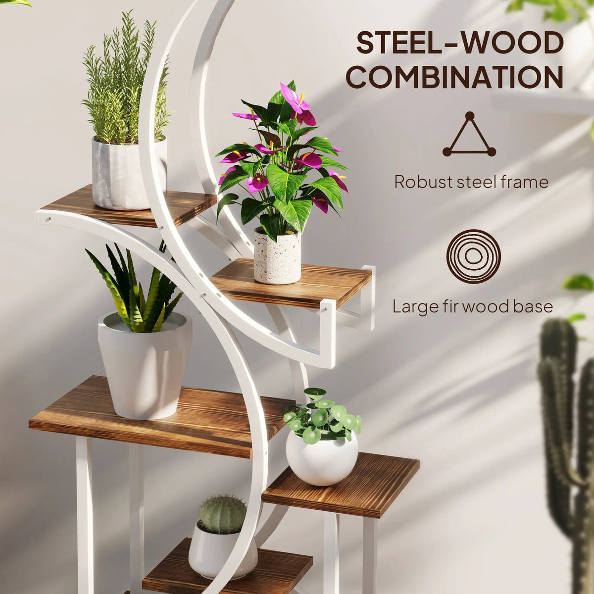Outsunny 8 Tier Plant Stand Indoor by HouseOfZazla