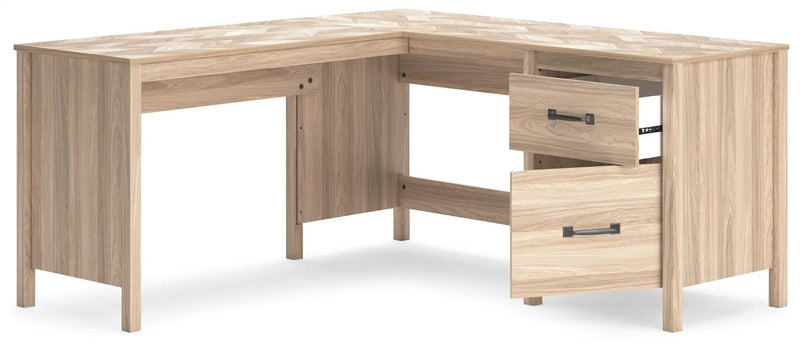 Battelle - 60" Home Office Desk With Return - Tan by Unique Piece Furniture
