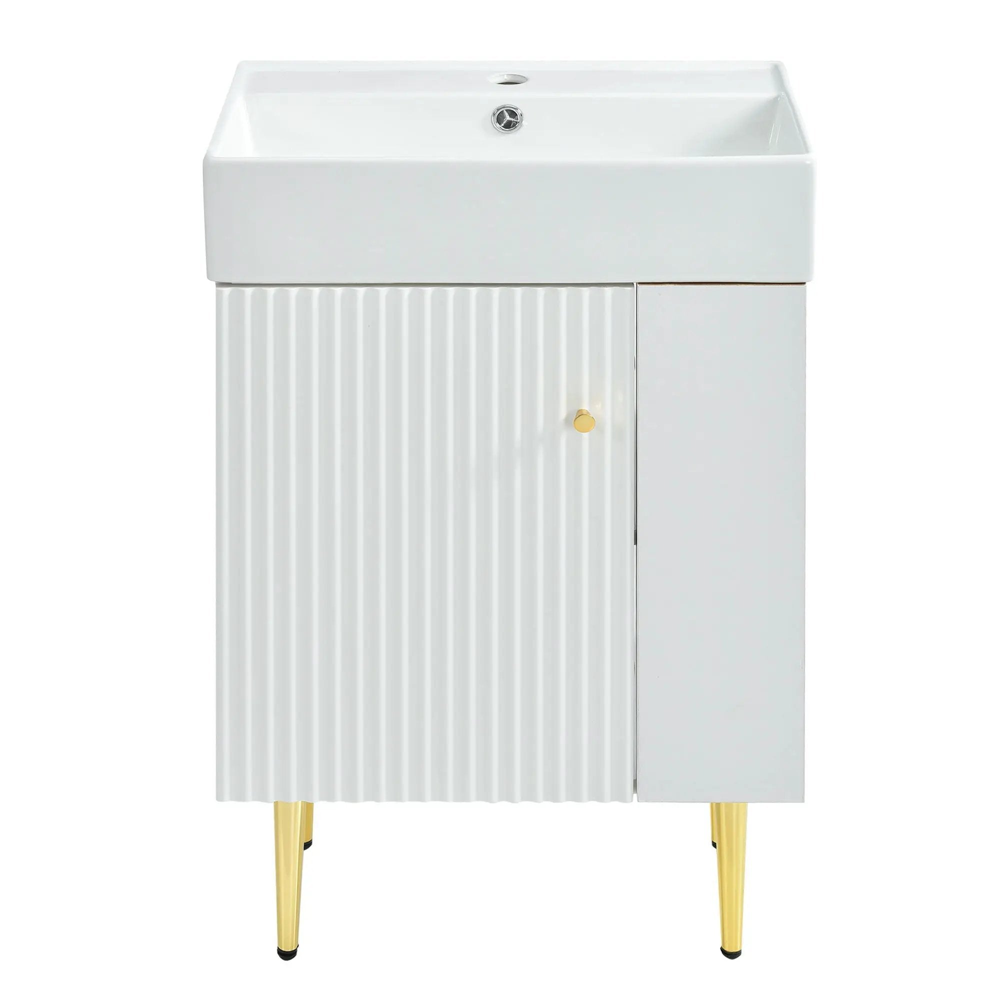 Bathroom Vanity, Combo Cabinet, Bathroom Storage Cabinet, Single Ceramic Sink by Unique Piece Furniture