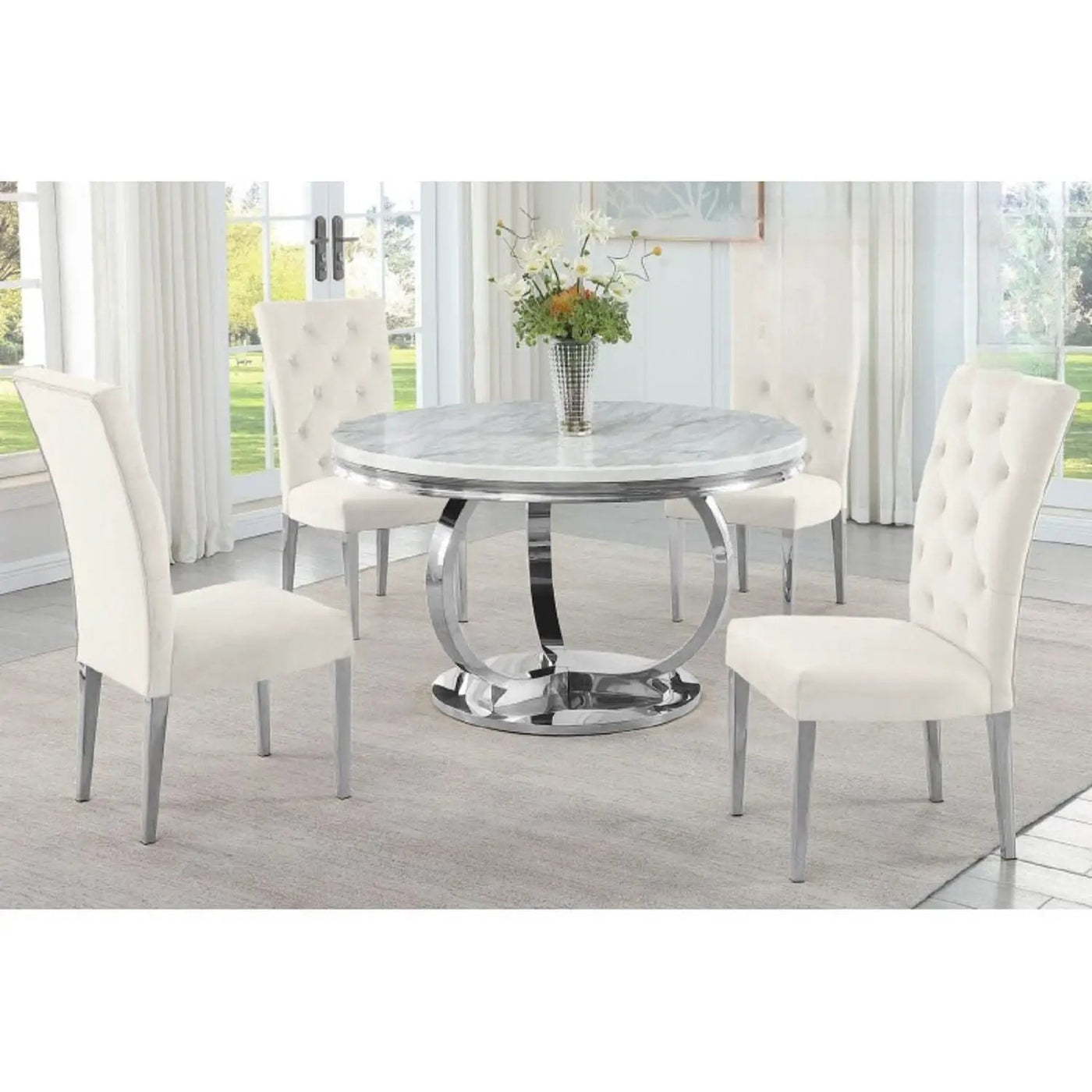 Modern Upholstered Tufted Dining Chair (Set of 2) by Unique Piece Furniture