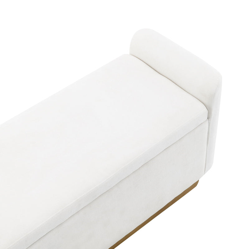 Upholstered Storage Bench With Safety Hinge by HouseOfZazla
