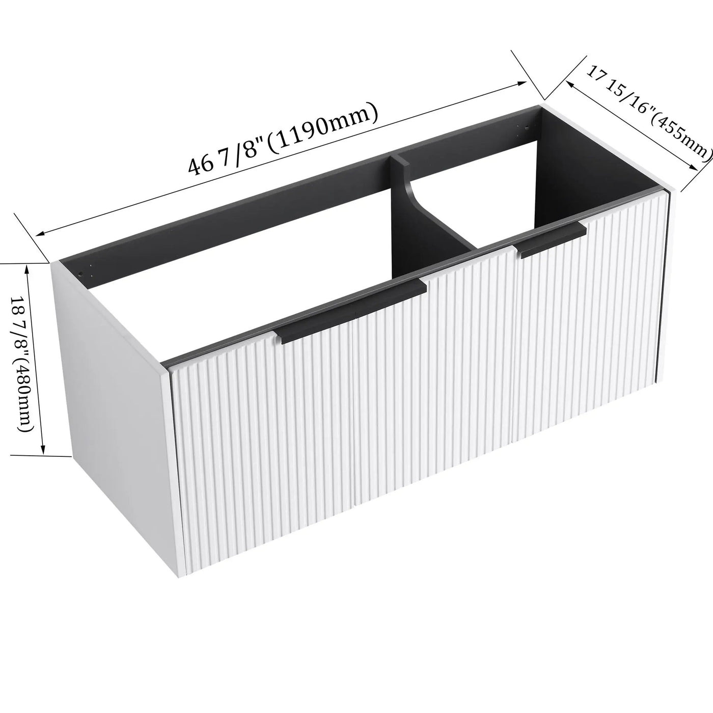 Contemporary Wall Mounted Bathroom Vanity With Soft Close Doors by Unique Piece Furniture