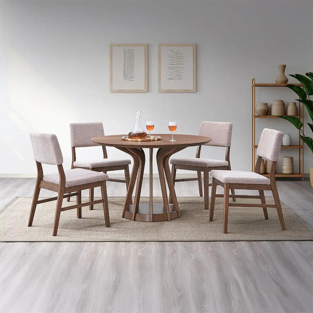 Seda - Round Dining Table - Walnut by Unique Piece Furniture