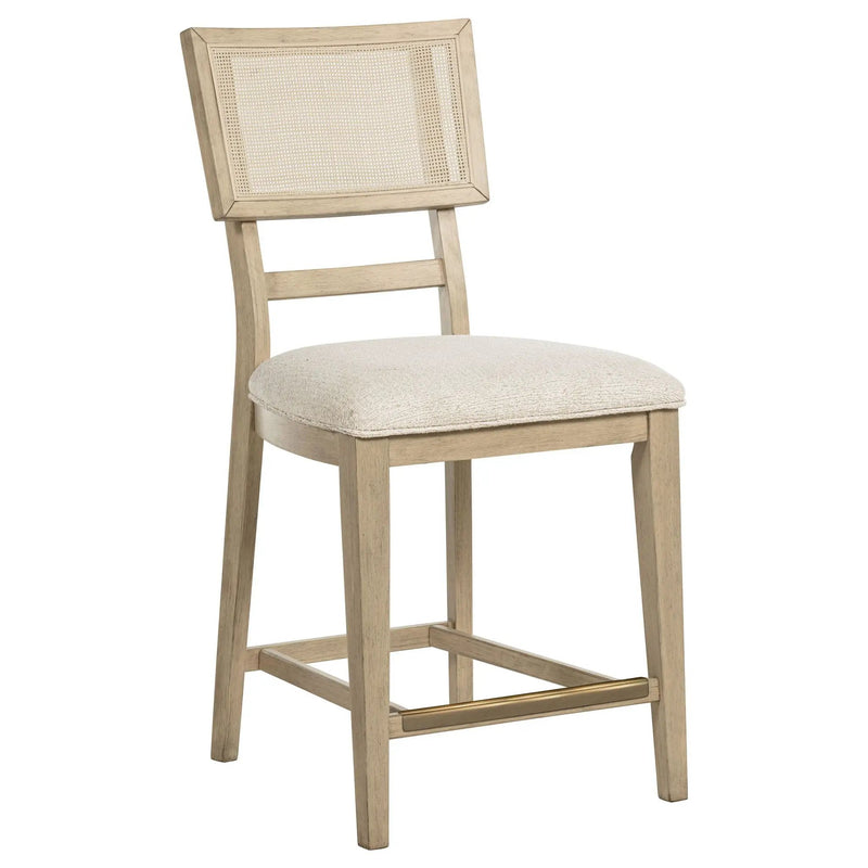 Kailani 8-piece Counter Dining Set with Cabinet Beige Oak by Unique Piece Furniture