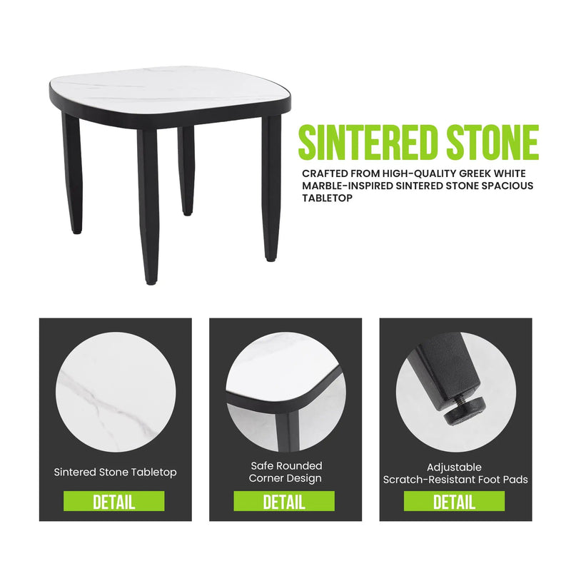 Outdoor Elegance Table, Rounded Corners by HouseOfZazla