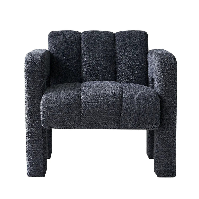 31.10" Boucle Upholstered Accent Chair by HouseOfZazla