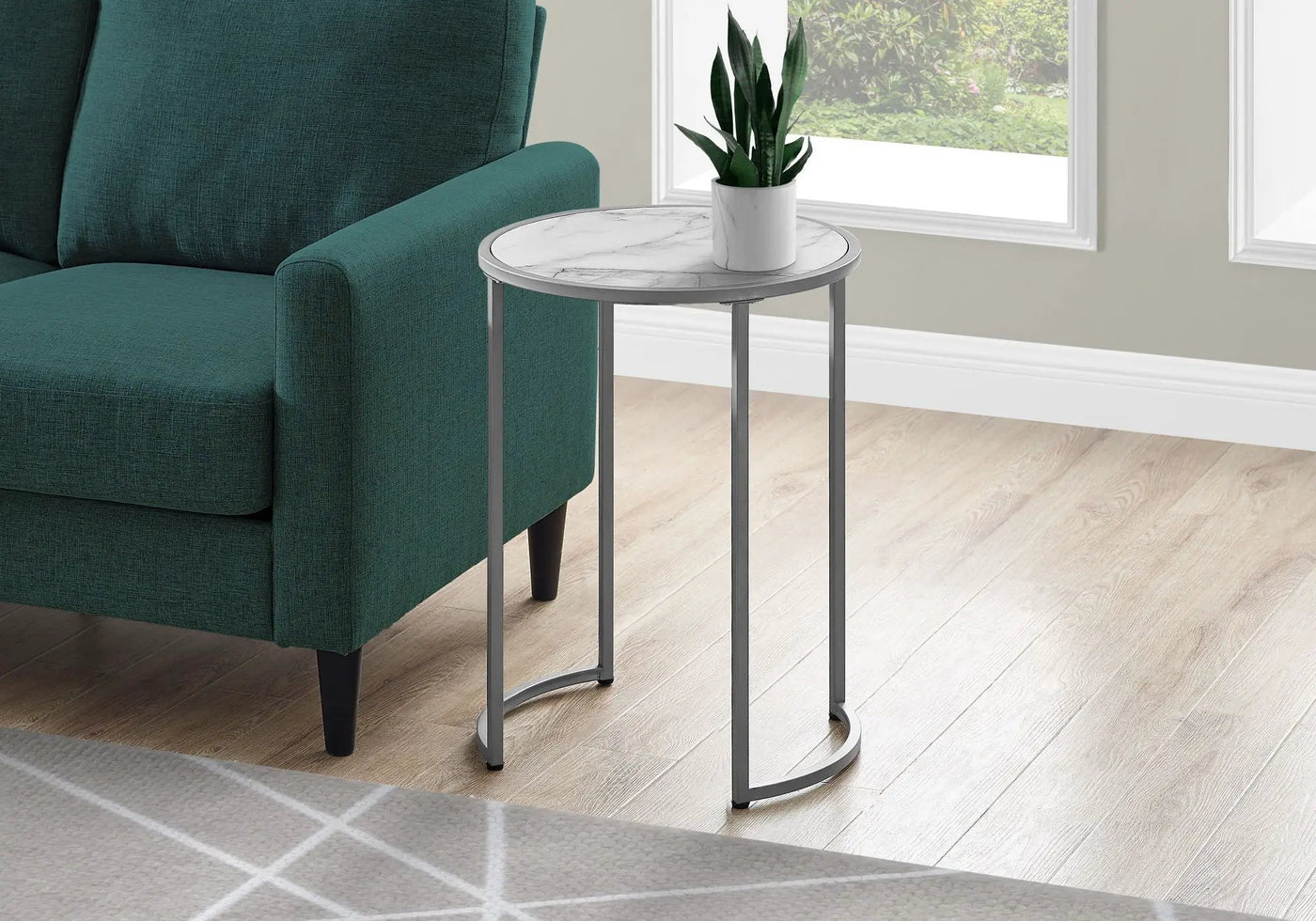 Round Accent Side Table, Contemporary & Modern by HouseOfZazla