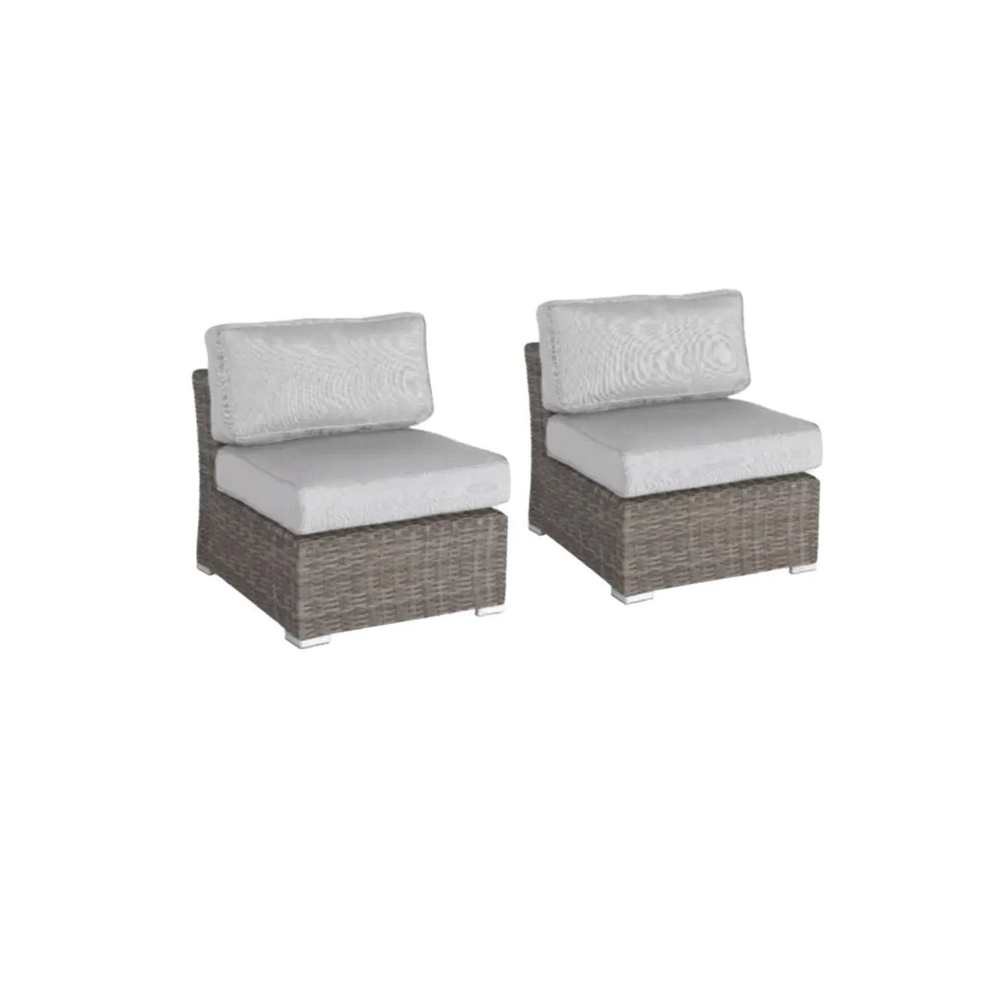 Armless Patio Chair With Cushions by HouseOfZazla