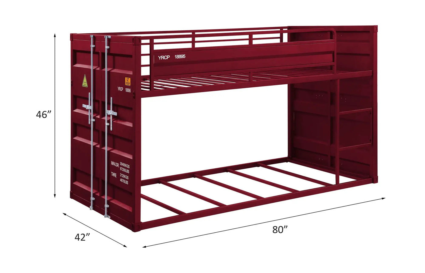 Cargo Twin Over Twin Bunk Bed by HouseOfZazla