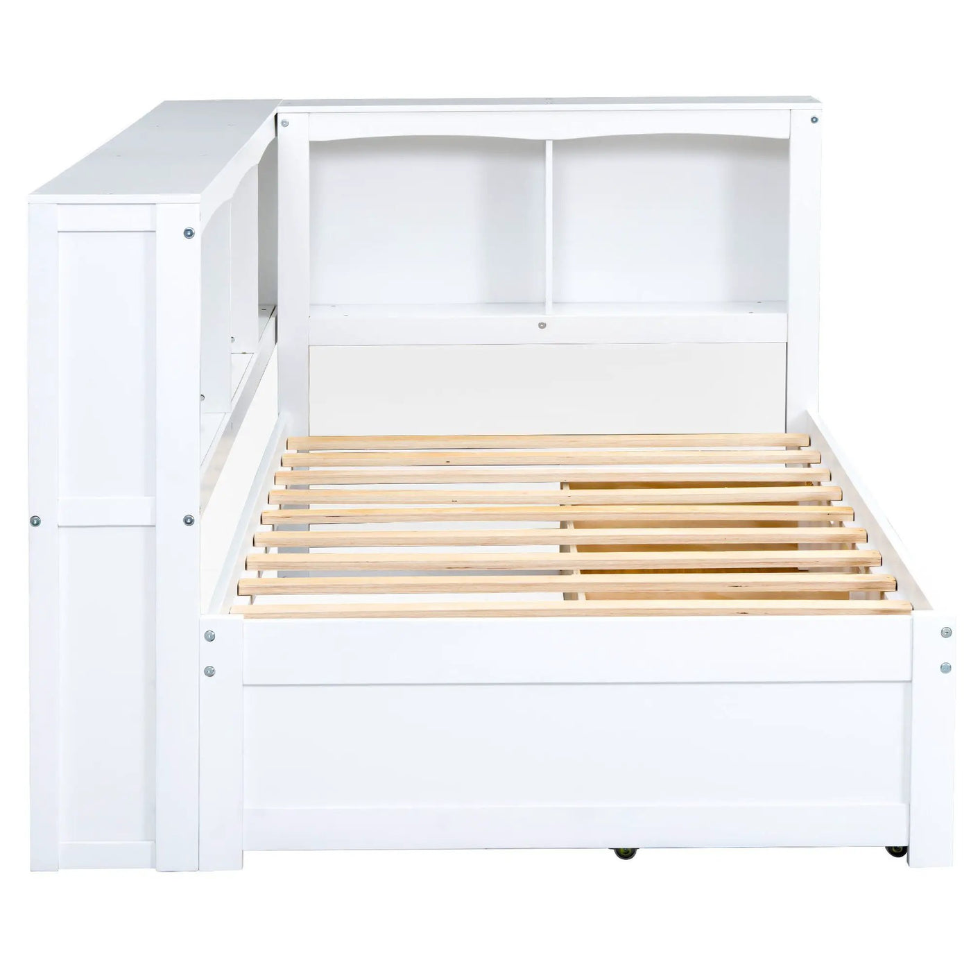 Daybed With 2 Storage Drawers, Storage Cabinets, USB Ports by HouseOfZazla